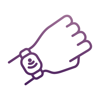 Un logo de rechargement bracelets cashless